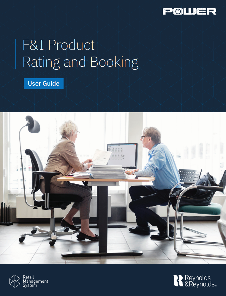 Cover photo of Product Rating and Booking user guide for POWER users.