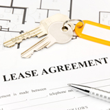 Keys on top of a lease agreement