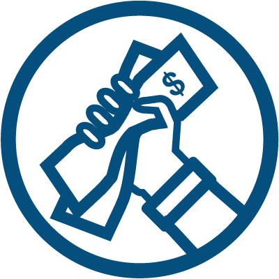 Blue Money Icon