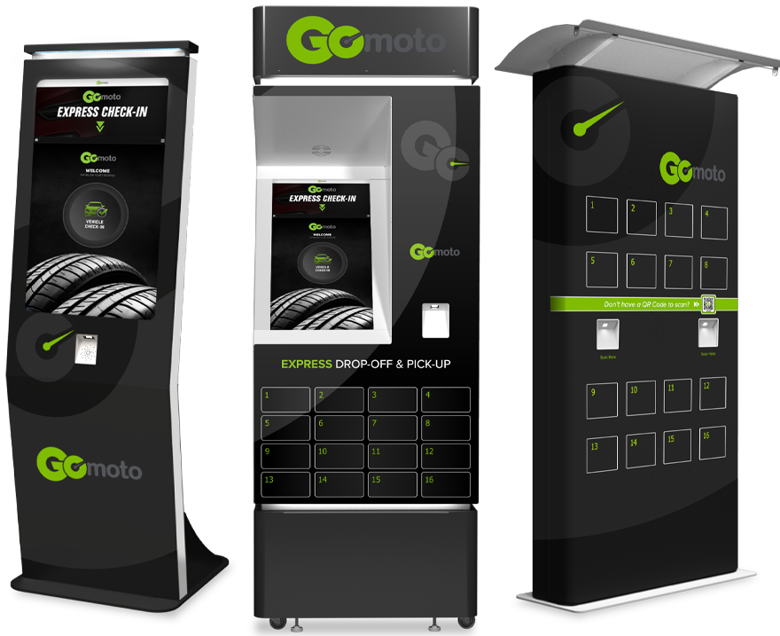 3 GoMoto kiosks 
