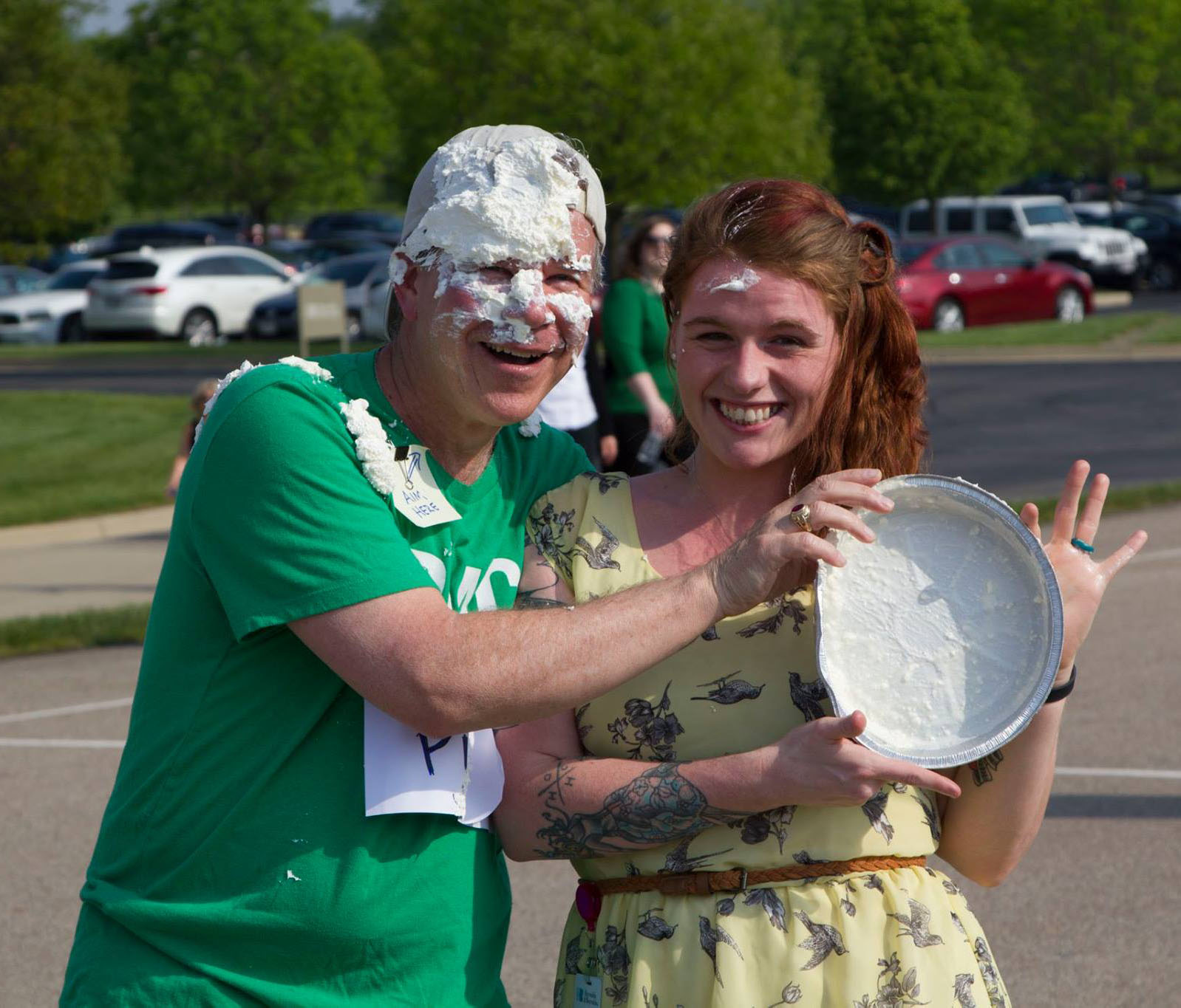 pie in face