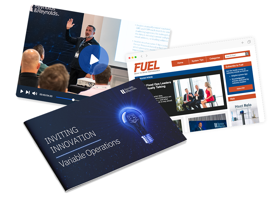 Inviting Innovation eBook Cover, breakout session video thumbnail, and FUEL blog