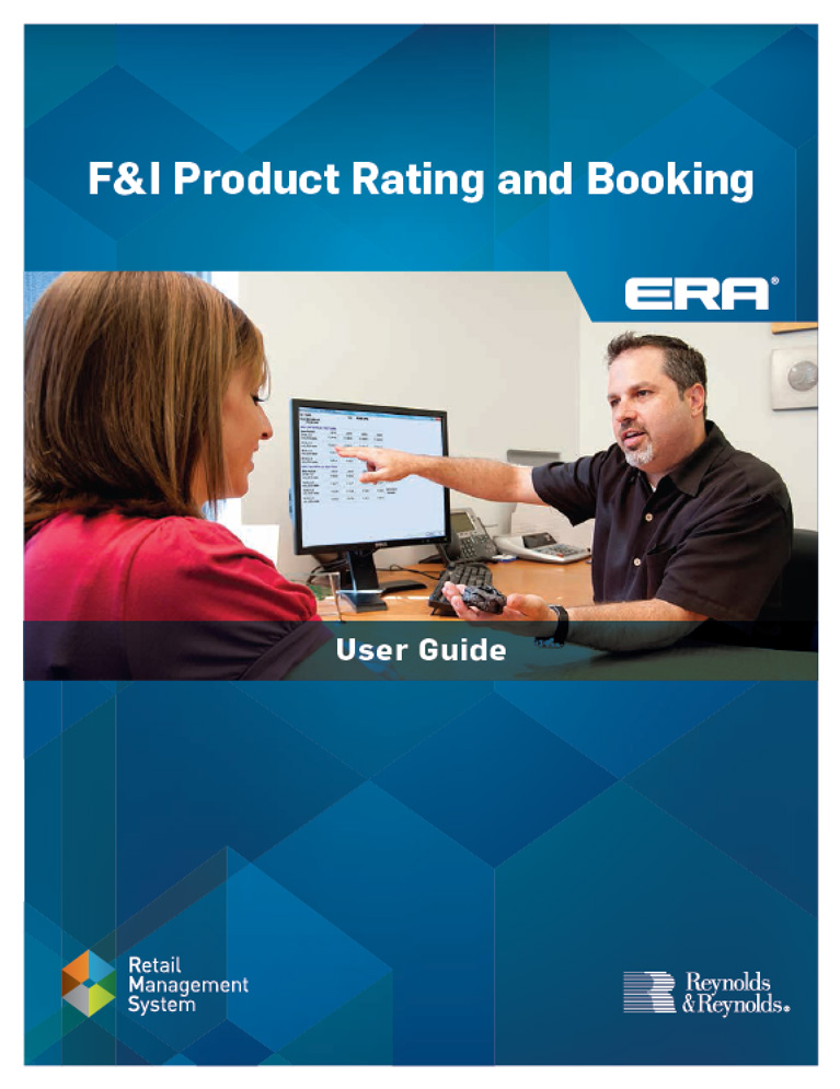 Product Rating and Booking ERA User Guide