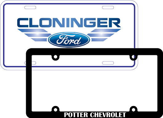 License Plate Frames and License Plate Inserts