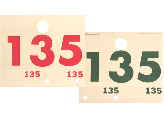 Running a discount tag number
