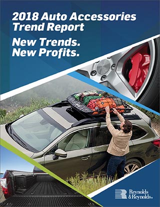2018 Auto Accessories Trend Report Cover Image. New Trends. New Profits.