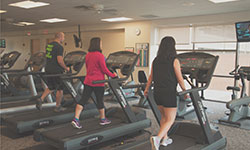 Associates utilizing workout facility